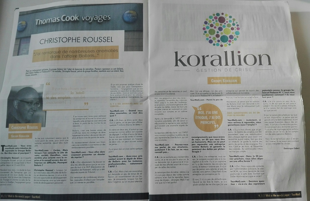 TourMaG.com est tombé dans le piège de l'ambiguïté entretenue par Christophe Roussel entre le groupe Korallion de Montpellier et l'entreprise Korallion basé à Fontenay-sous-Bois et qui n'ont rien à voir - Photo : P.C.