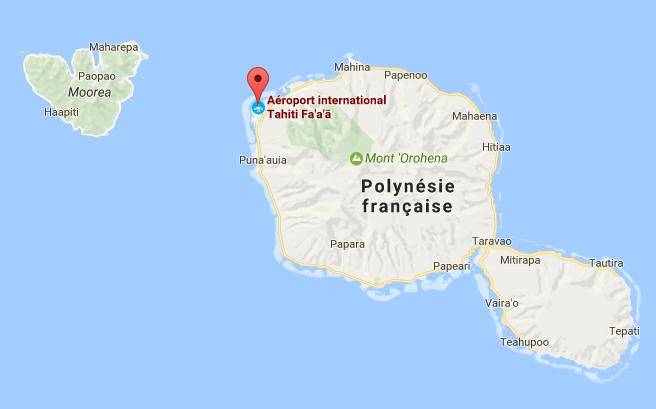 L'aéroport de Tahiti Faa'a est fermé à cause des intempéries en Polynésie Française - DR : Google Maps