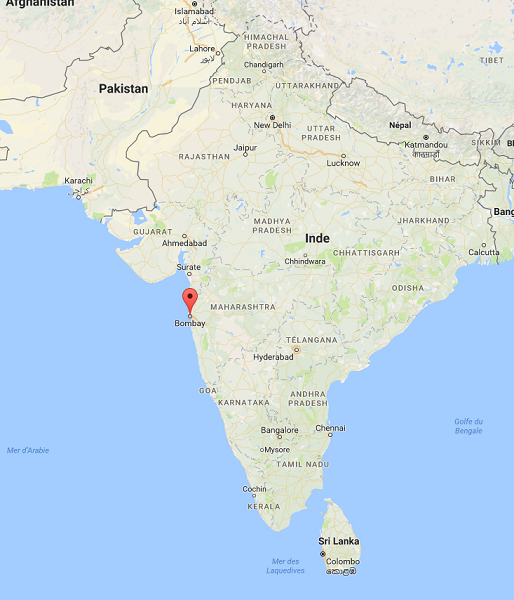 L'élection du conseil municipal de Bombay est prévue pour mardi 21 février 2017 - DR : Google Maps