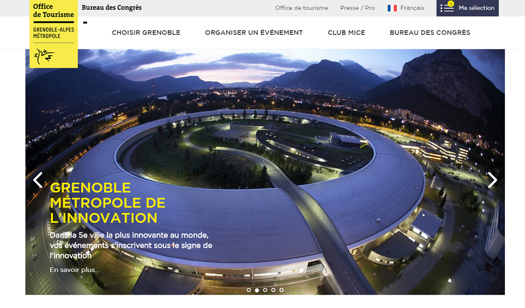 Grenoble : le Bureau des Congrès modernise son site Internet
