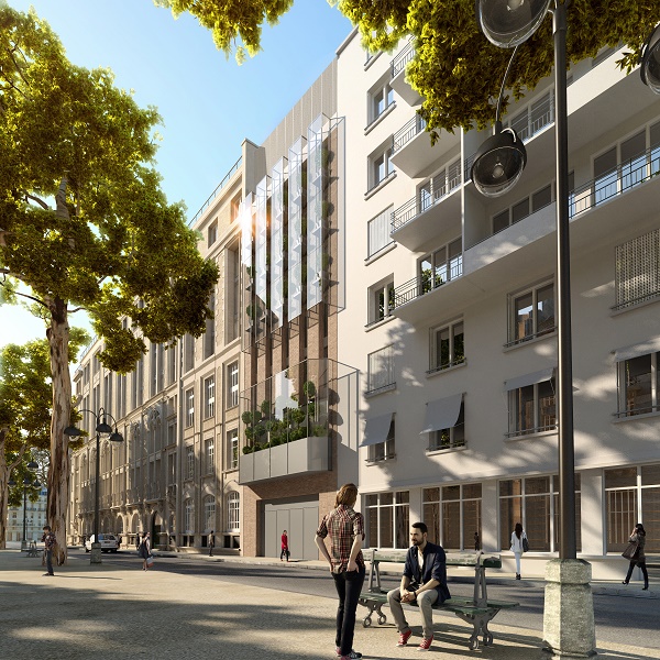 Le site où l'hôtel va être construit, avenue de Saxe dans le 7e arrondissement de Paris - Photo : Hilton Hotels & Resorts