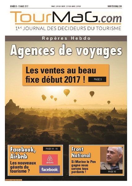 La couverture du 8e numéro de Repères Hebdo - DR : TourMaG.com