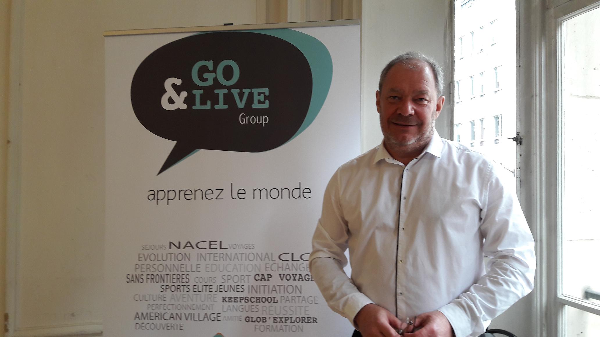 Jean Burdin, président du Groupe Go & Live lors de sa récente conférence de presse à Paris. Photo MS.