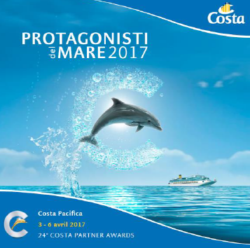 La 24e édition des Lauréats de la Mer se déroule du 3 au 6 avril 2017 à bord du Costa Pacifica - DR : Costa Croisières