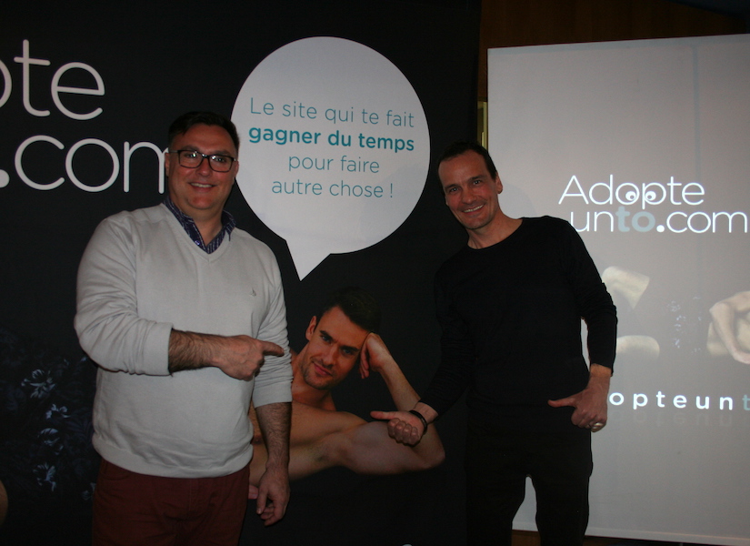 Arnaud Escabasse et Thierry Dumas de la Roque ont présenté leur site adopteunto.com - DR : J.G.