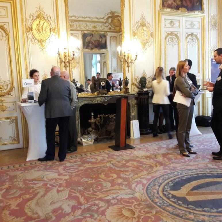 Workshop dans les salons de l’Ambassade d’Irlande à Paris, l’ancien Hôtel de Breteuil acquis en 1954 par la République d’Irlande. Photo MS.