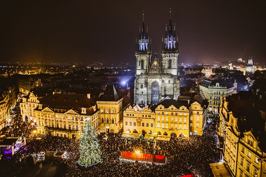 Le marché de Noël de Prague qui sera proposé par Step Travel en 2018 - Photo : Step Travel