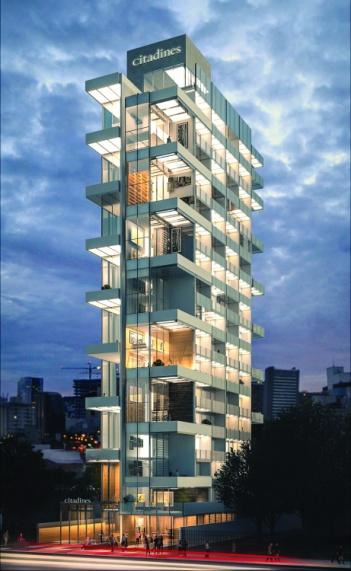 Citadines VN Jardins São Paulo comptera 92 logements, des espaces de co-working et de détente, une salle pour le petit-déjeuner, une salle de sport et une piscine - DR : Ascott