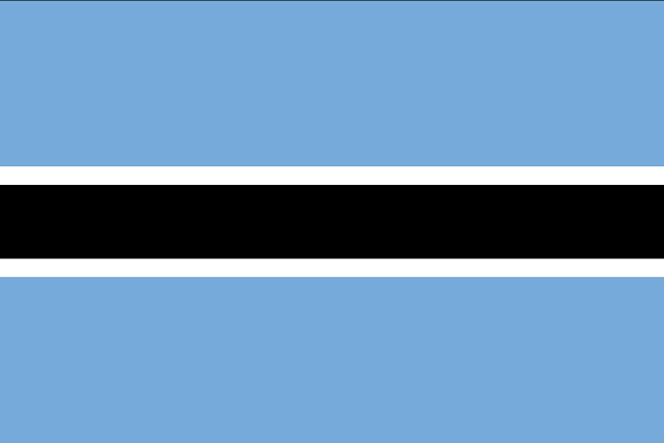 Drapeau du Botswana - DR : Wikipedia