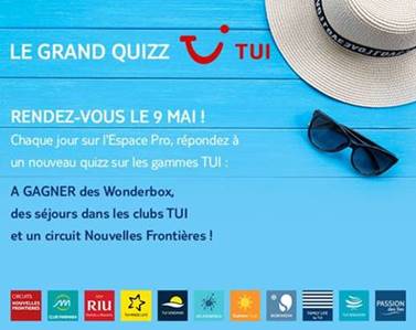 TUI lance "Le Grand Quizz" pour les agents de voyages !