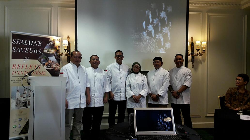 Quelques uns des plus prestigieux chefs indonésiens seront pendant une semaine dans les cuisines du "Café de la Paix" - DR : M.S.