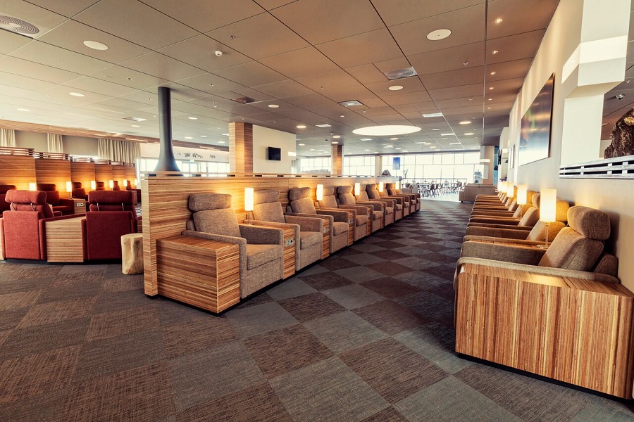 Le nouveau salon pour les voyageurs d'affaires d'Icelandair s'étend sur 1 400 m² - Photo : Icelandair