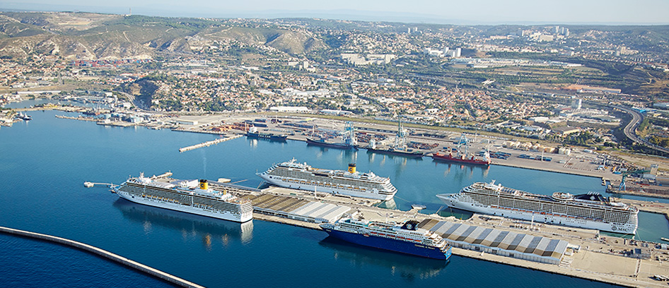 Le Marseille Provence Cruise Terminal (MPCT) accueille une grande partie des escales de croisières à Marseille - Photo : Port de Marseille Fos