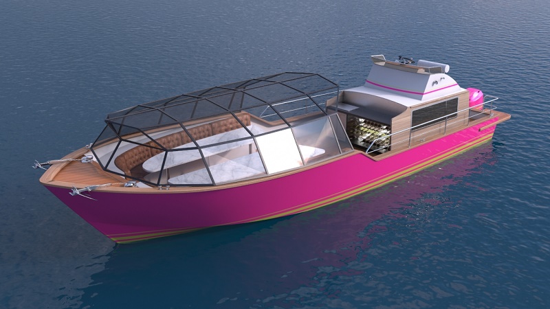 3B proposera un produit clé en main avec service traiteur à bord d'un navire à fond plat - DR : 3B Bordeaux Be Boat