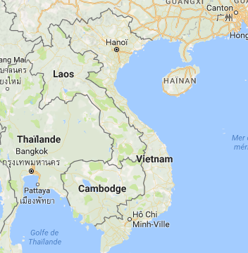 Les Français n'ont pas besoin de visa pour entrer au Vietnam jusqu'au 30 juin 2018 - DR : Google Maps