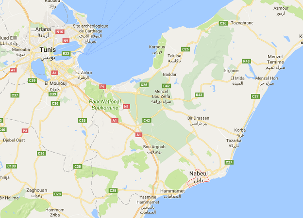 L'agression s'est produite à Nabeul - DR : Google Maps