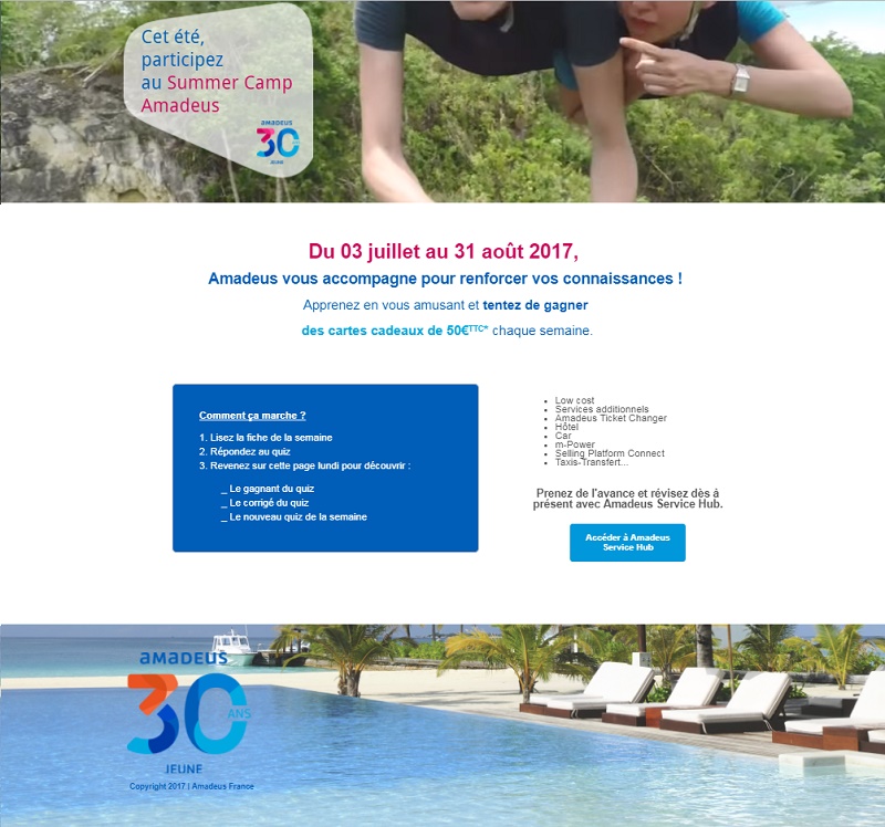 L'Amadeus Summer Camp débutera dès le 3 juillet 2017 - DR