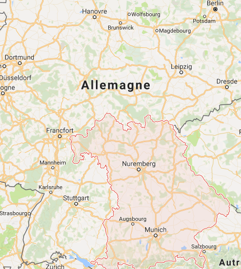 Ce dramatique accident s'est produit sur l'autoroute A9, en Bavière, dans le sud de l'Allemagne - DR : Google Maps