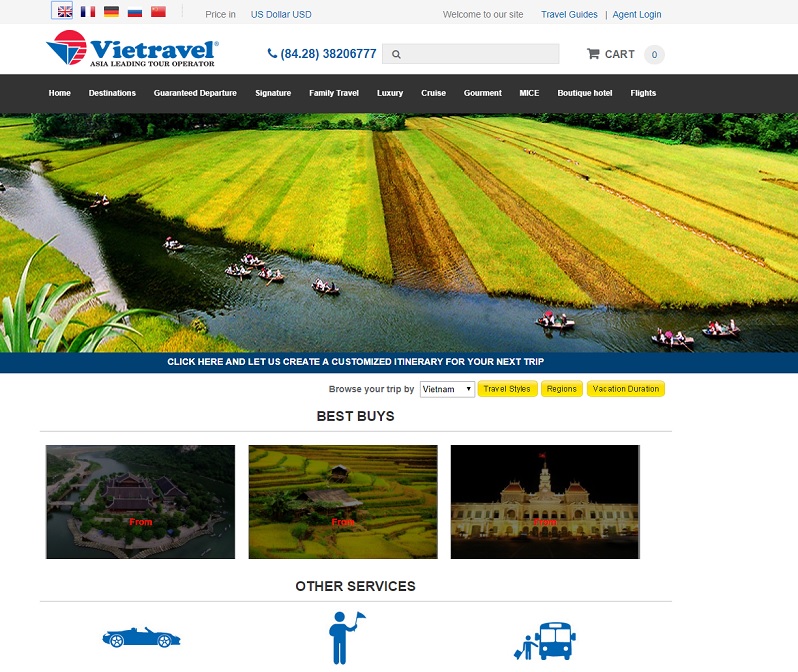 Vietravel veut séduire les agences de voyages françaises et vient de recruter deux commerciaux qui vont très prochainement prendre contact avec les agences - DR : Capture d'écran Vietravel