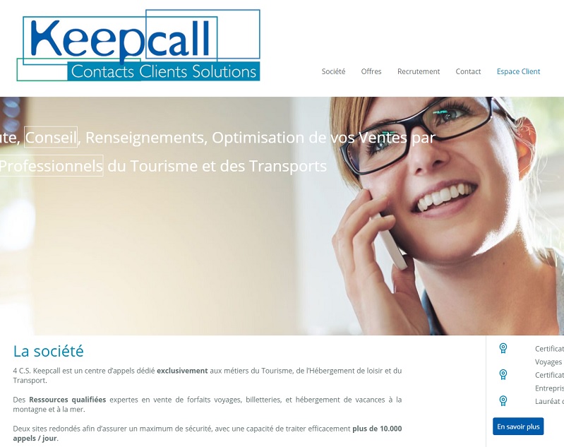 Le site de KeepCall.fr se refait une beauté
