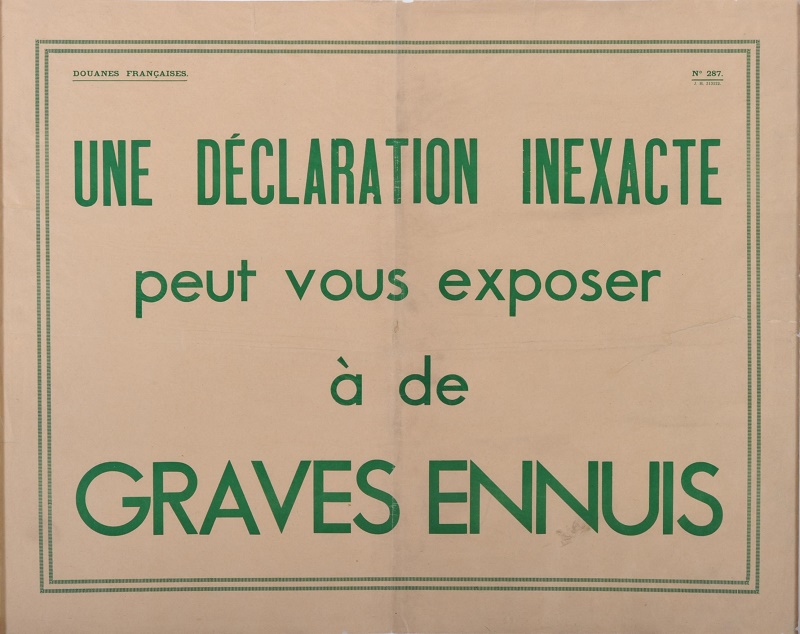 DR : Musée national des douanes, France - Alban Gilbert DR : Musée national des douanes, France - Alban Gilbert
