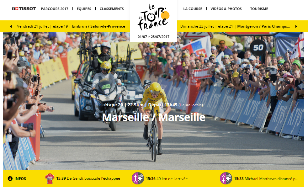 Marseille accueille le Tour de France samedi 22 juillet 2017 - DR : Tour de France