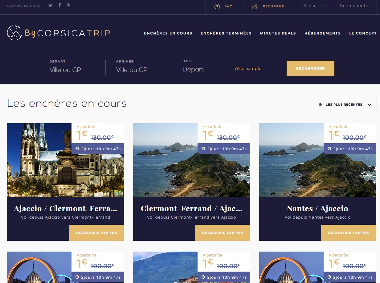 Air Corsica lance des ventes aux enchères sur Corsica Trip - DR