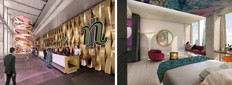 nhow : le futur hôtel situé à Francfort  « 4 étoiles plus » proposera 375 chambres - DR