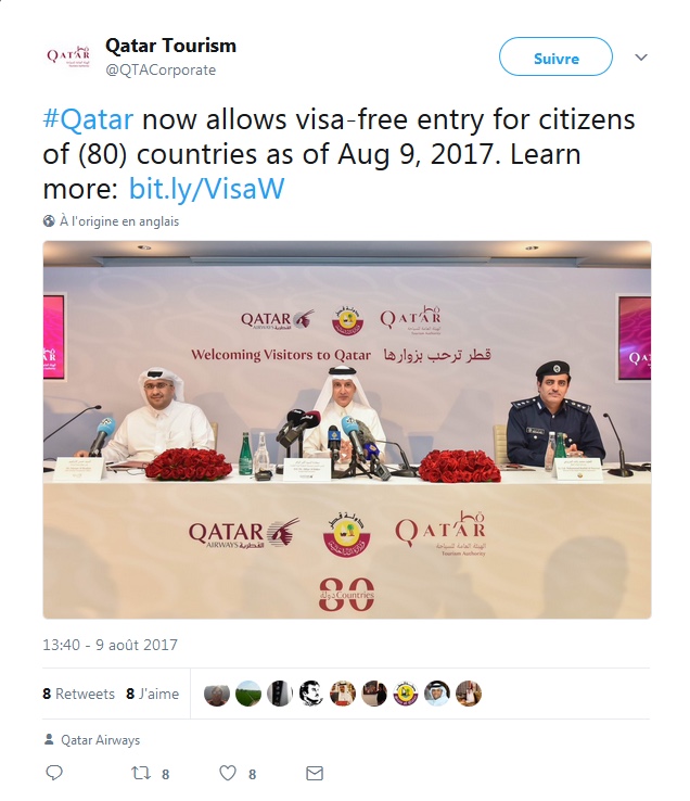 Visas : le Qatar ouvre les frontières à 80 nationalités