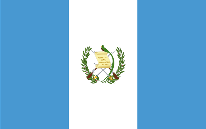 Drapeau du Guatemala - DR : Wikipedia