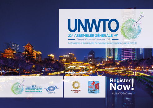LEs inscriptions sont ouvertes pour la 22e AG de l'OMT en Chine - DR : OMT LEs inscriptions sont ouvertes pour la 22e AG de l'OMT en Chine - DR : OMT