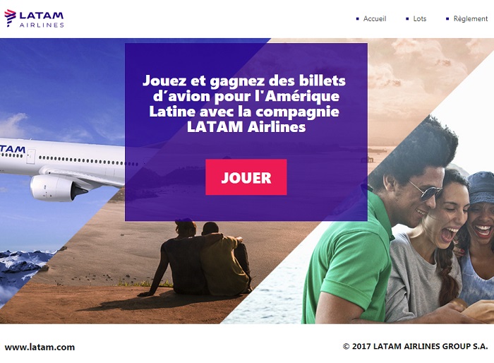 LATAM Airlines lance un jeu concours pour les agents de voyages, jusqu'au 10 octobre 2017 - DR