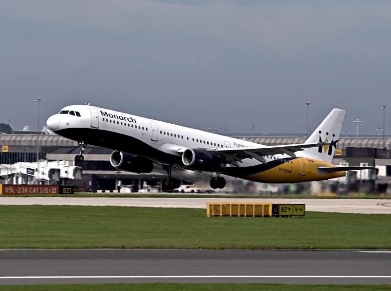 Airbus A321 Monarch Airlines Manchester Airport