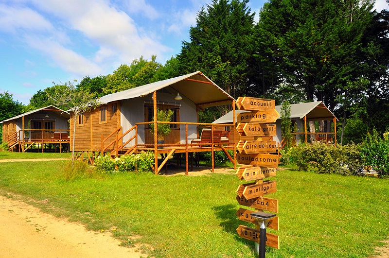 Glamping terre et Mer permet de tester pendant la courte période des vacances ce que pourrait être durablement notre mode de vie au quotidien.  Photo: Glamping Terre et Mer