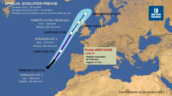 La carte de Météo France - DR La carte de Météo France - DR