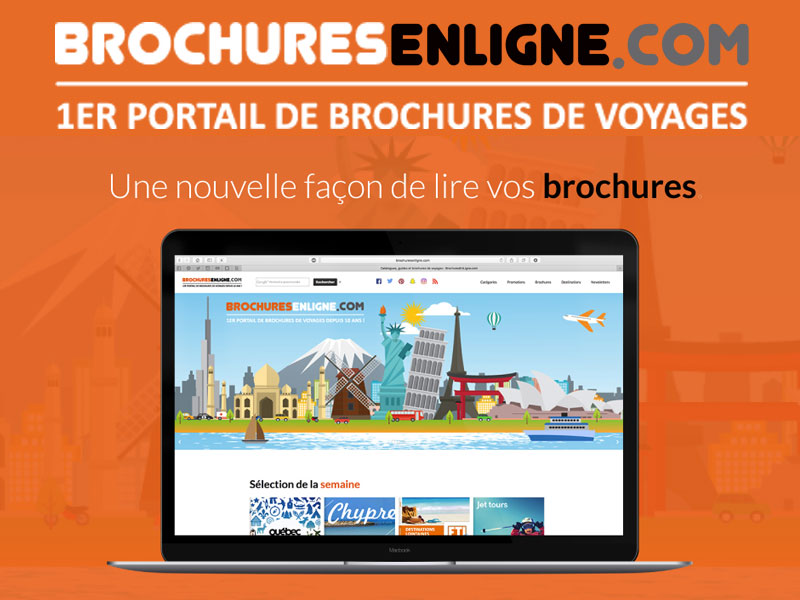 Brochuresenligne.com qui regroupe aujourd'hui près de 90% de la production des professionnels du tourisme candidate aux Palmes du Tourisme Durable