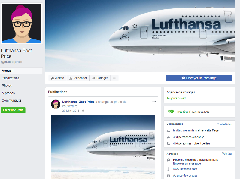 Mildred, le chatbot de Lufthansa, permet aux internautes de dénicher les vols les moins chers au cours des neuf mois à venir - DR  Lufthansa Best Price