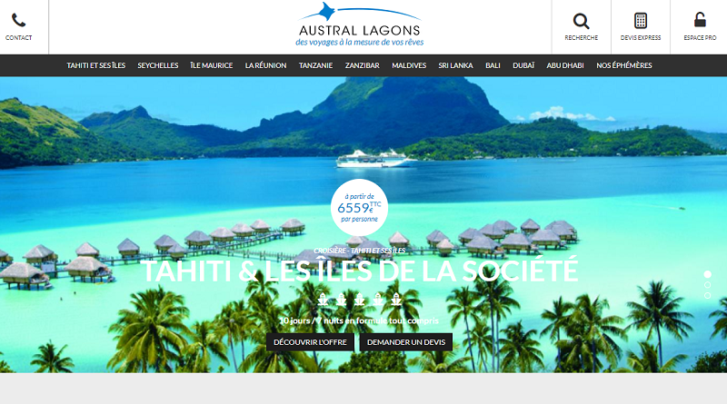 Austral Lagons lance un challenge de ventes entre le 20 novembre 2017 et le 8 janvier 2018 - DR