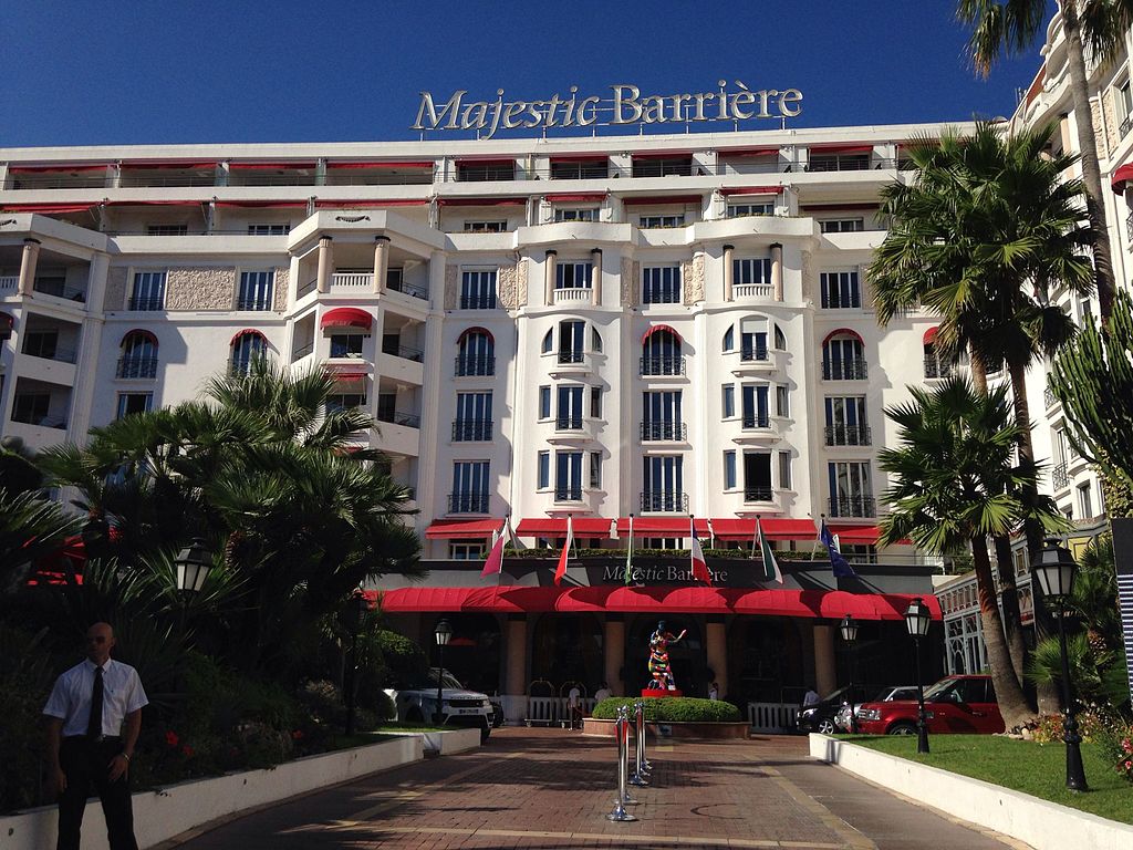 L'hôtel Narrière Majestic de Cannes - photo : Luna N sous license créative commons