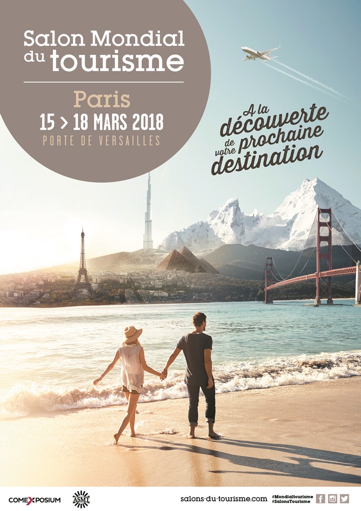 le salon du tourisme se tiendra porte de versaille à Paris du 15 au 18 mars 2018 le salon du tourisme se tiendra porte de versaille à Paris du 15 au 18 mars 2018