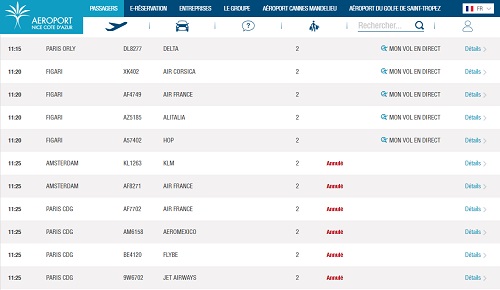 Aéroport de Nice : plusieurs vols annulés et retardés ce lundi