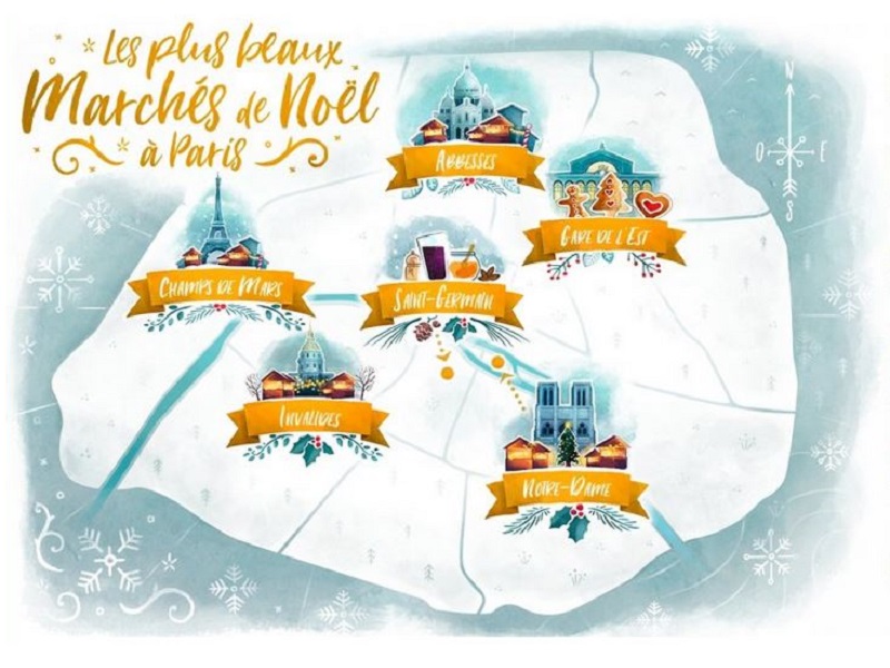 Le site #FeelParis dénombre les "plus beaux marchés de Noël" de la capitale - DR FeelParis