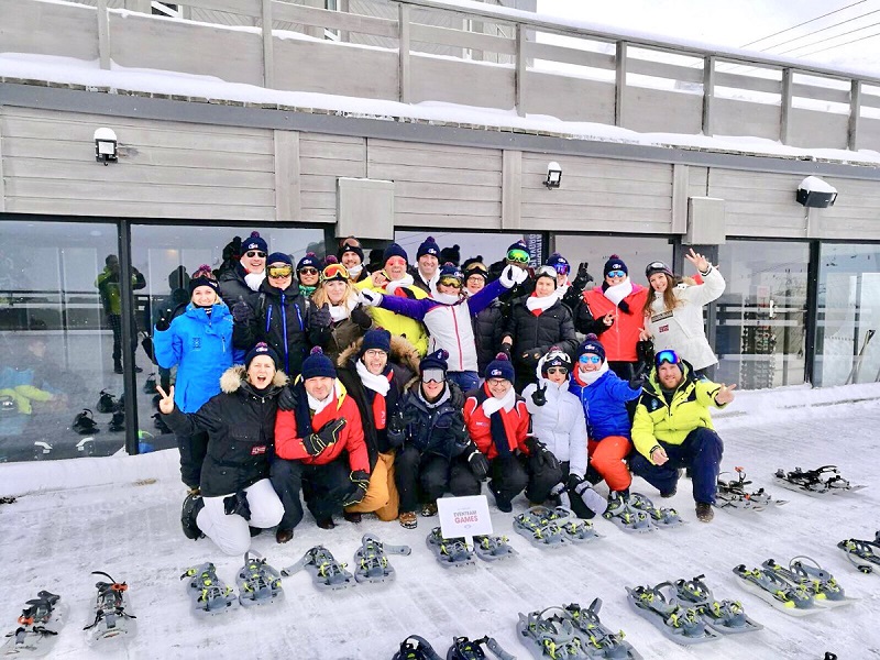 L'équipe d'Eventeam en préparation pour les JO de Pyongchang - Crédit photo : compte Twitter @AgenceEventeam