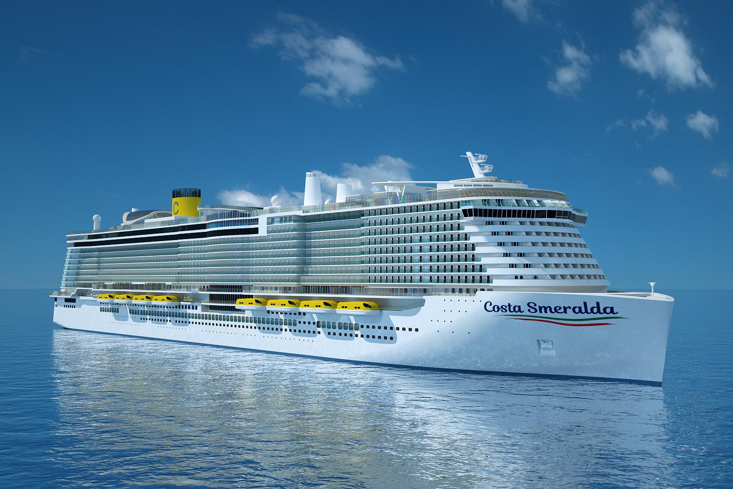 Le Costa Smeralda sera, en 2019, parmi les premiers navires propulsés au GNL. Visuel Costa Croisières.