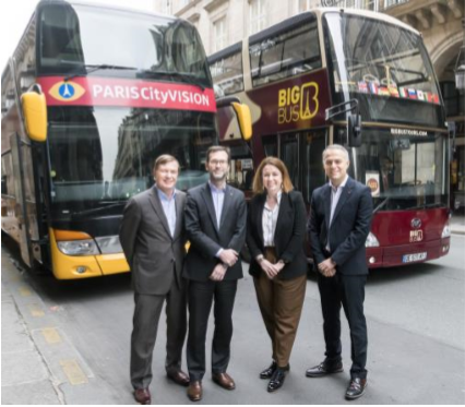 PARISCityVISION et Big Bus Tours on signé un accord en décembre 2018 - DR PARISCityVISION PARISCityVISION et Big Bus Tours on signé un accord en décembre 2018 - DR PARISCityVISION