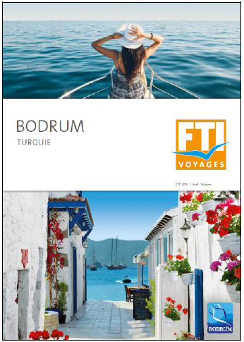 La brochure Bodrum éditée par FTI Voyages sera distribuée début février - DR