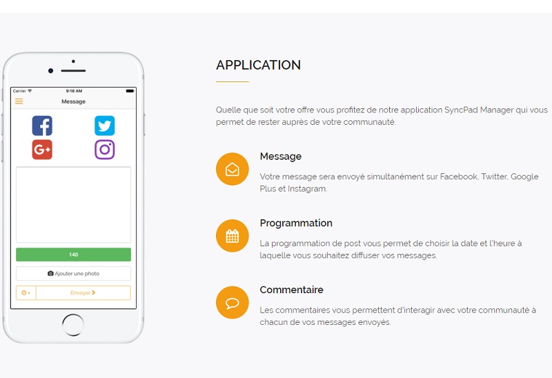 Capture écran : Syncpad Capture écran : Syncpad