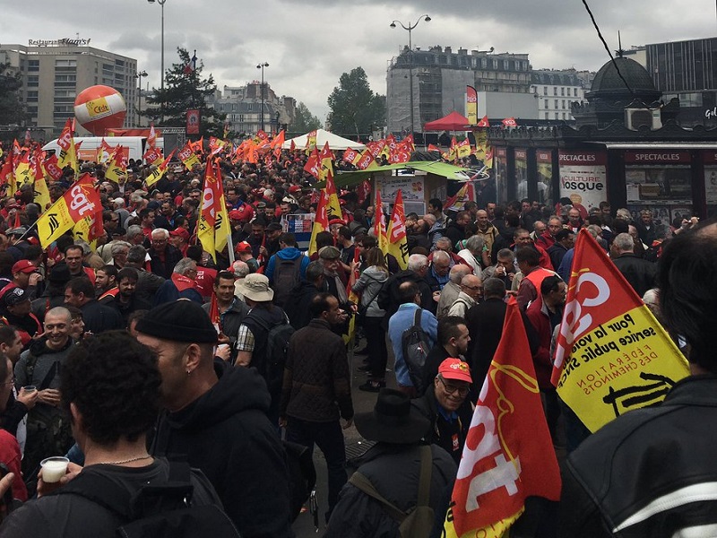 La grève du 8 février de la CGT Cheminots n'aura pas lieu, mais le feu semble couver - Crédit photo : compte Twitter @cgtcheminots