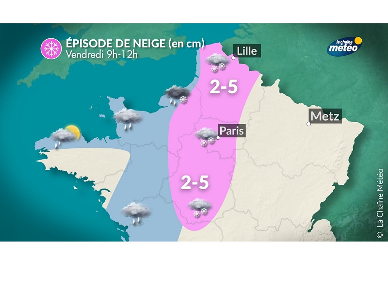 La situation selon Météo France ce matin à 8h La situation selon Météo France ce matin à 8h