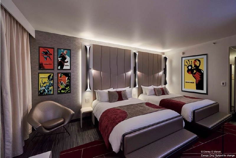 Visuel du futur Disney’s Hotel New York – The Art of Marvel - Crédit photo : Disneyland Paris